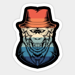 Monkey Classic Boss Sticker